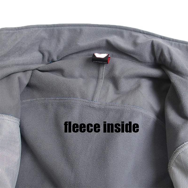 Прямая поставка Мужская теплая флисовая куртка водонепроницаемая походная для