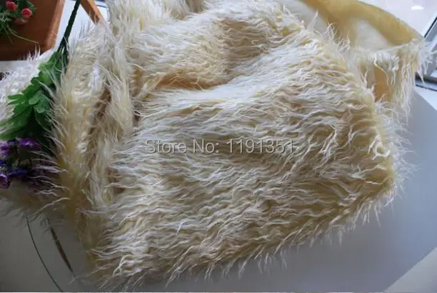 Newborn Photography Carpet Baby Long Shag Faux Fur Basket Stuffer Blanket Photo Prop Backdrop Posing Satin 75*50cm | Электроника