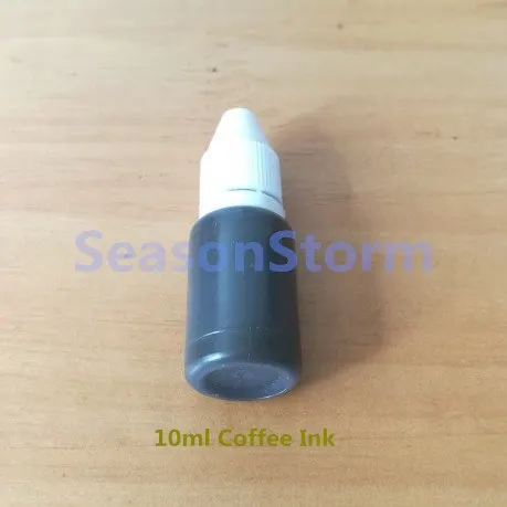 Coffee Stamp Ink 4 шт./компл. дикий лес оттиск животного DIY игрушка светочувствительное уплотнение смешной планировщик для скрапбукинга штампы и штампы для изготовления карт - Цвет: Coffee Stamp Ink