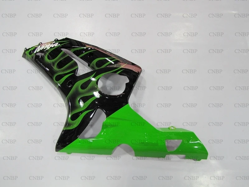 Ninja Zx 6r 2003 2004 Обтекатель Zx6r обтекатель Наборы ниндзя Черный Зеленый каркас