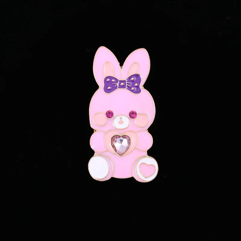 2 шт./компл. мультяшный милый кролик значок джинсы украшение булавка для лацкана в