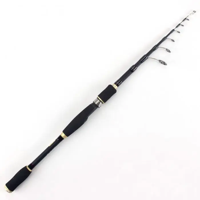 Удочка для путешествий, спиннинг MH, жесткая телескопическая удочка из углеродного волокна, инструмент для ловли рыбы, WHShopping