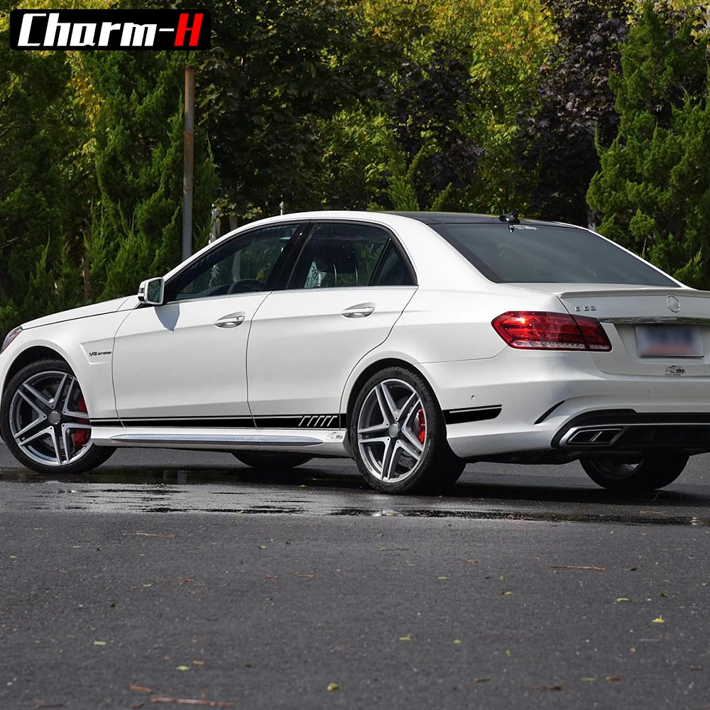 Стильная наклейка с боковыми полосками 507 стильная для Mercedes Benz W212 E 63 Class AMG E300 E350 E500