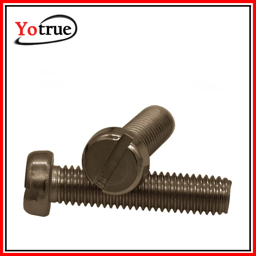 50pcs/lot Pure Titanium GR2 M2.5*L Round head screw cup cylindrical slotted small anticorrosion antirust M2.5*4-10 | Обустройство