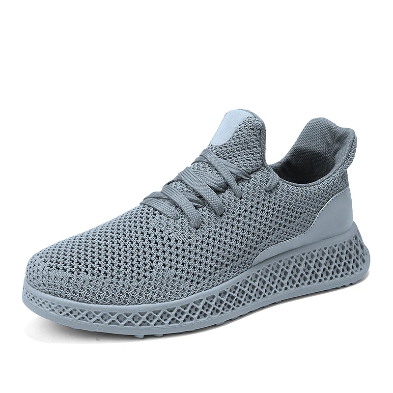 YIKUYUBO Summer Men's Red Breathable Sneakers Casual Shoes Comfortable Non-slip Soft Mesh Men Sizi 39 40 41 42 43 44 | Обувь