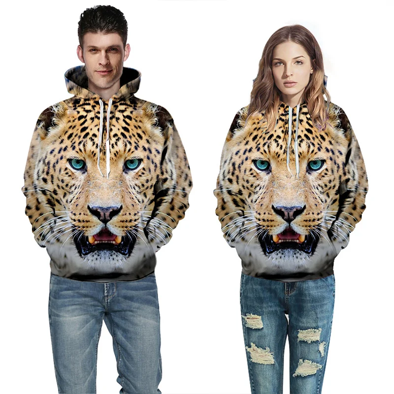 2019 Couples 3D Animal Digital Print Skateboard Sweatshirt Parkour Hoodies Long Sleeve Basketball Pullovers Sportswear Clothing | Спорт и