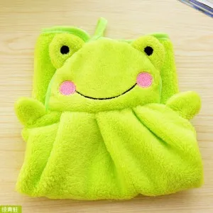 frog Konco полотенце для рук из Микрофибры Мягкое чистое полотенце Коралловое бархатное мультяшное животное полотенце платок кухонный б/у блюдо горшок очищающий коврик - Цвет: frog