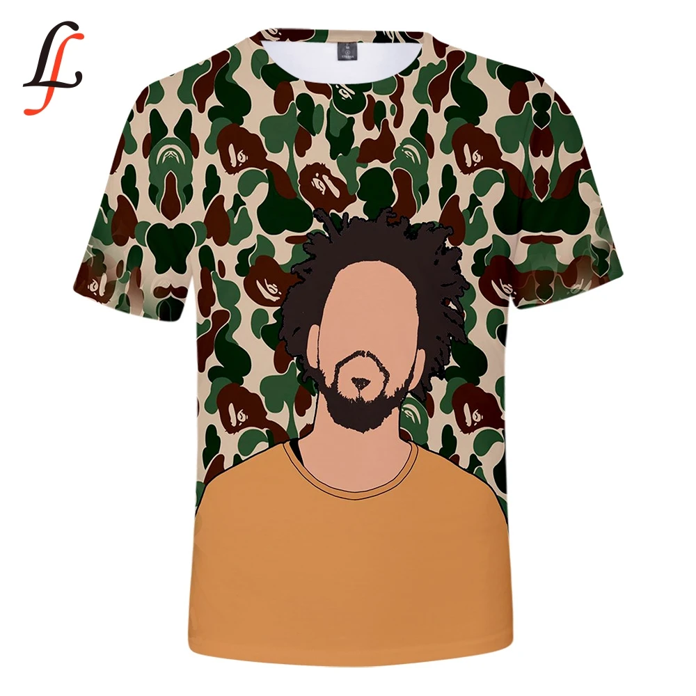 Kod J Cole 3D мужская летняя футболка Повседневная женская с круглым вырезом модные