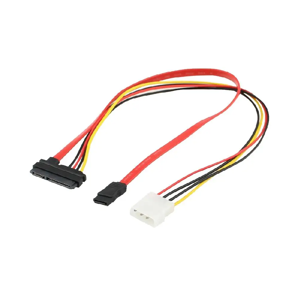 Cewaal SATA 7 + 15Pin до 7Pin 4Pin кабель для передачи данных жесткого диска провод IDE шнур