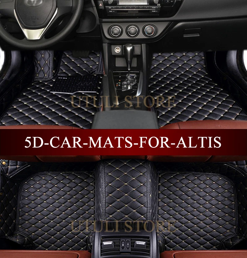 Кожаные автомобильные коврики для Toyota Corolla Altis Hybrid custom fit автомобильный Стайлинг