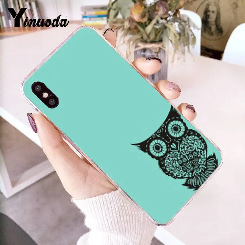 5 Yinuoda для iPhone 7 6 X чехол животное сова Прозрачный чехол для телефона чехол для iPhone 8 7 6 6S Plus X 10 5 5S SE XR XS XSMAX - Цвет: 5