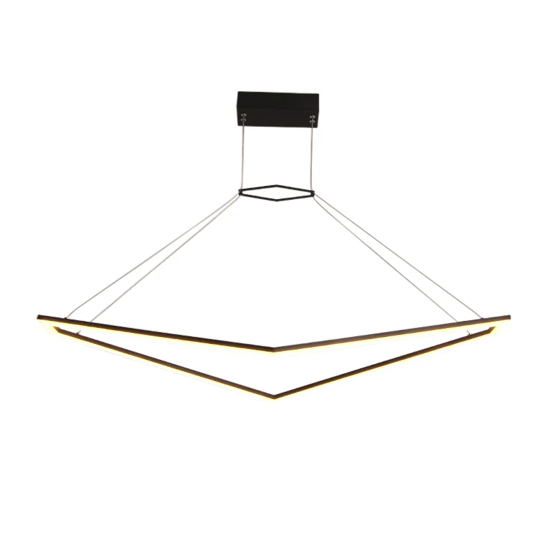 

Modern led chandelier living room kitchen for restaurant Lampadario triangolare Pendant chandelier office cafe bar lighting