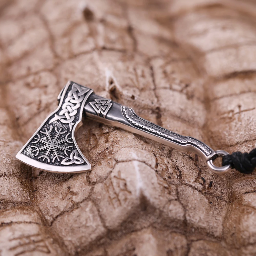 Dawapara викингов ювелирные изделия Valknut и Vegvisir троица Компас подвеска в виде топора
