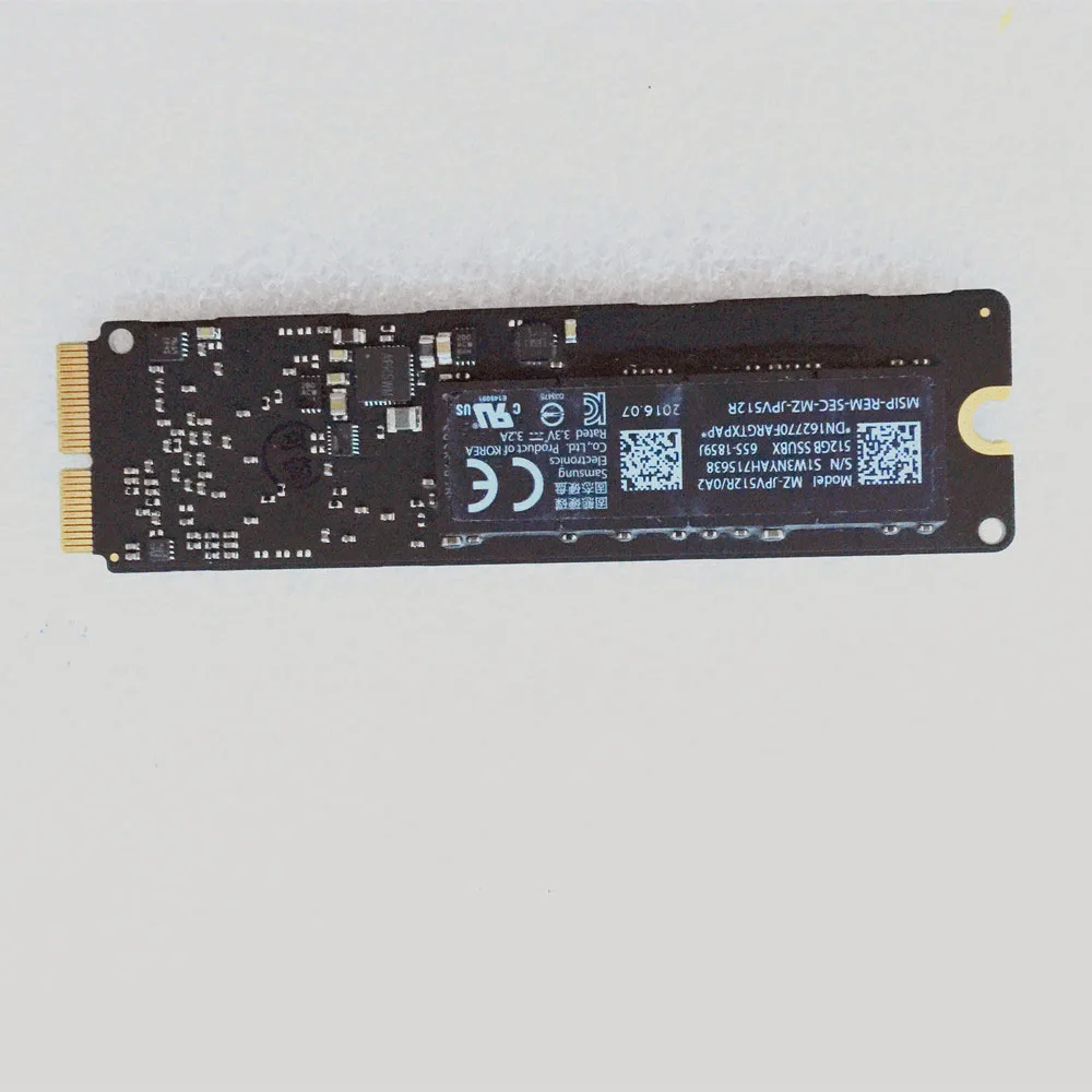 Оригинальный протестированный твердотельный накопитель A1466 SSD 512G для Macbook Air 11 6