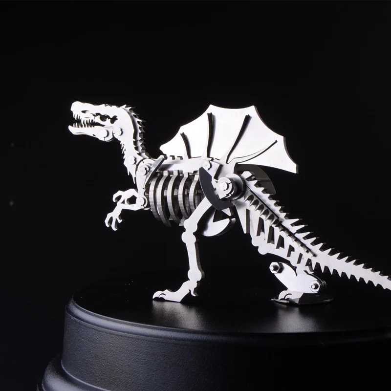 3D металлическая модель, Китайский Зодиак, динозавры, счастливый Бог, зверь, готовая продукция, без сборки, коллекция игрушек, Рабочий стол для взрослых и детей
