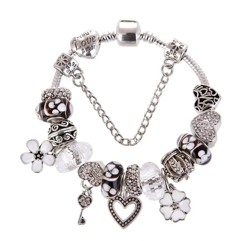 Высокое качество белый кристалл сердце цветок благородный милый очаровательный