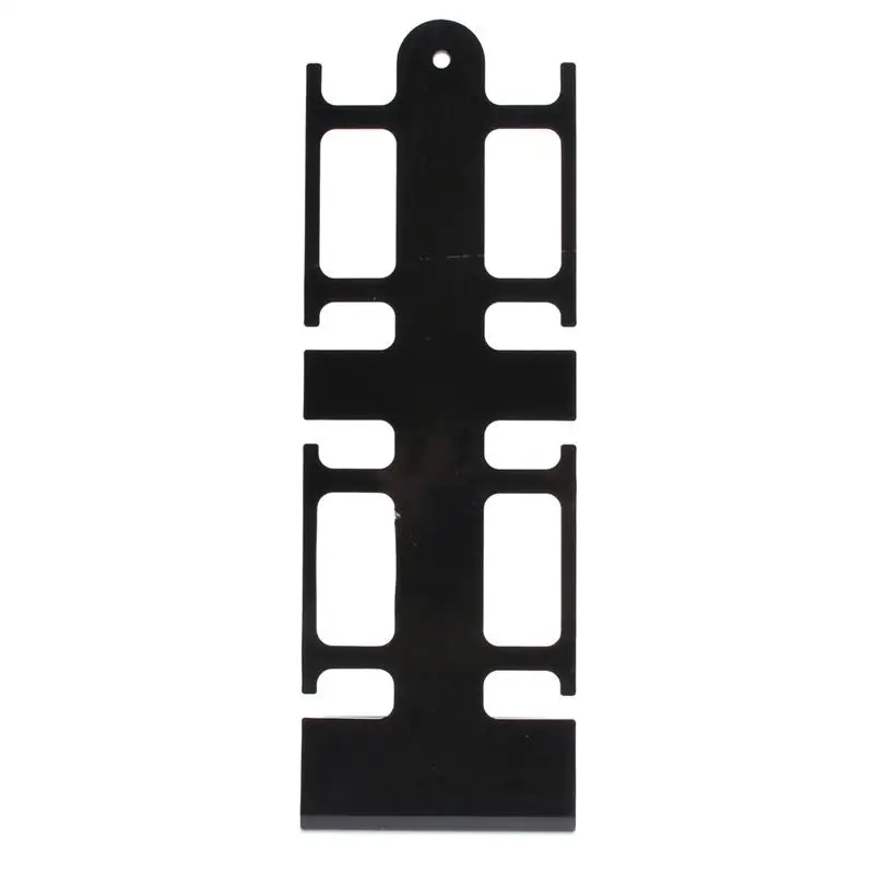 Новые прозрачные пластиковые черные часы браслет ювелирные изделия стенд