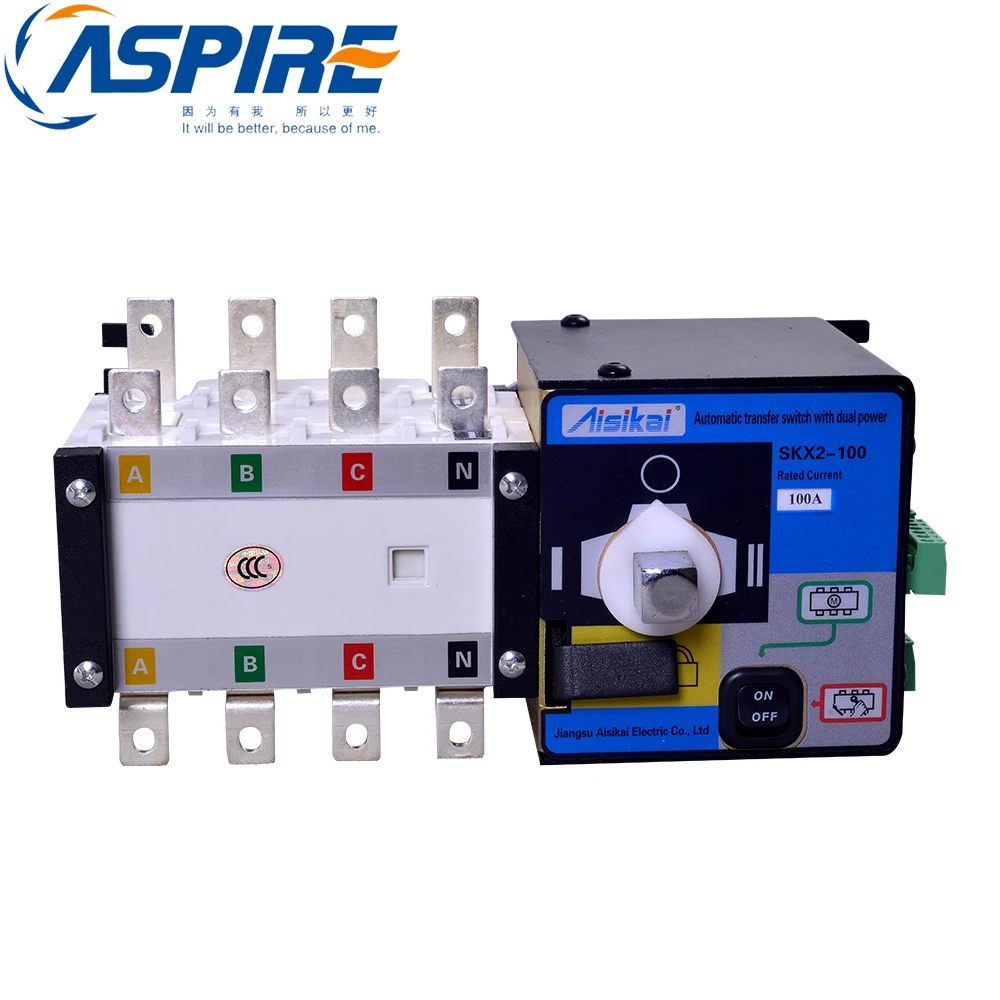 

100A Three Phase Genset ATS Automatic Transfer Switch 4P ATS