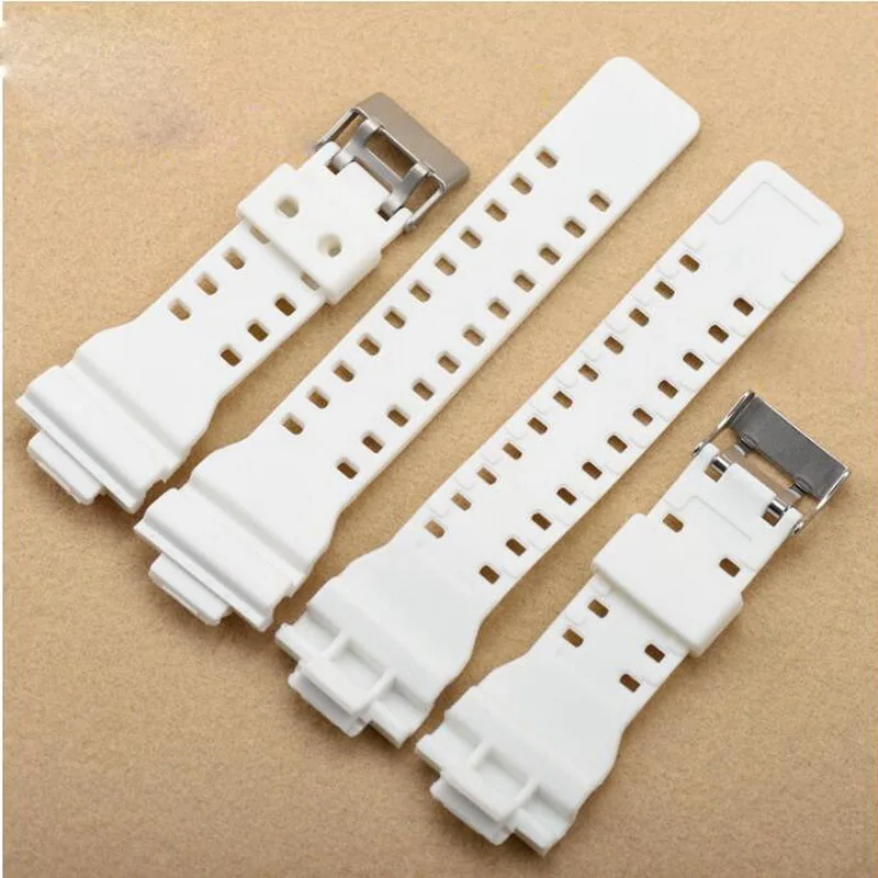 neway 16mm Rubber Watchbands Men Black Sport Diving Silicone Watch Strap Band Metal Buckle For Casio g-shock Accessories | Наручные часы