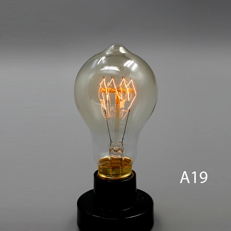 Лампа Эдисона E27 Ampoule винтажная Ретро лампа накаливания 220 В 40 Вт G80 G125 ST64 домашний