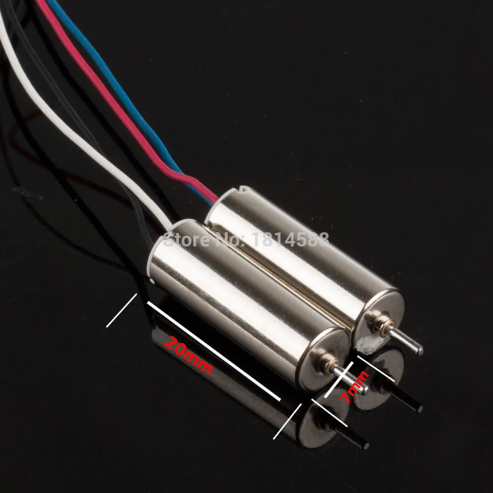 4 шт. пропеллеры Hubsan X4 H107 L JXD385 FY310 U816 V252 мотор 7х20 с полой чашечкой