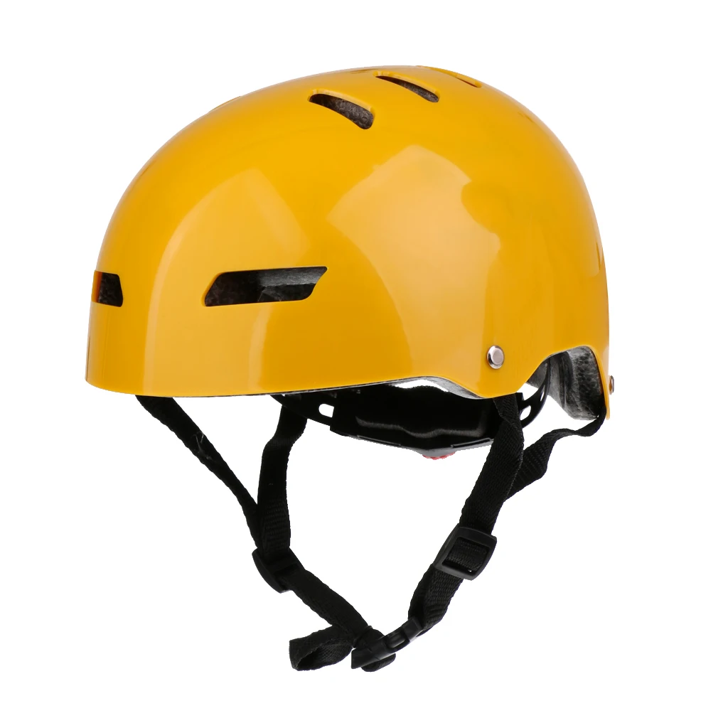 Bright yellow ABS Премиум водный спортивный шлем безопасности каяк каноэ катание на лодках парусный серфинг доска водный лыжный спасательный жесткий головной убор CE для скейтборда, роликов - Цвет: Bright yellow
