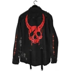 Джинсовая куртка мужская с полыми отверстиями, винтажный Пиджак из денима в стиле хип-хоп, уличная одежда, весна-осень 2022