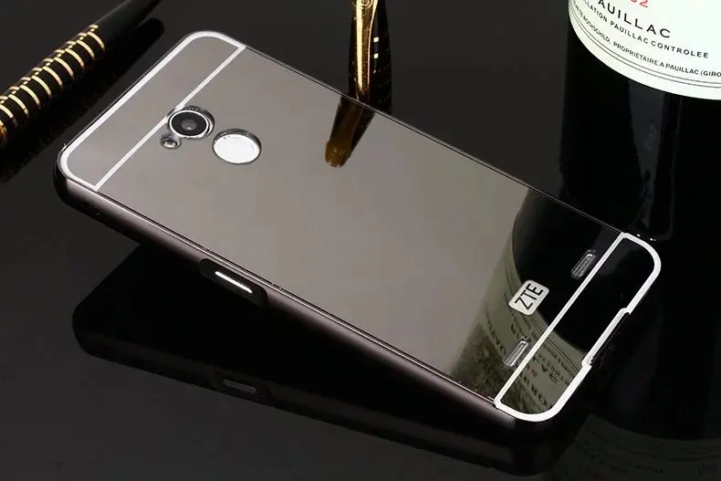 Для zte Blade V7 Lite чехол с металлической рамкой бампер набор горячий чехол для телефона Корпус Fundas зеркальный пластиковый чехол для zte Blade V7 Lite 5 дюймов