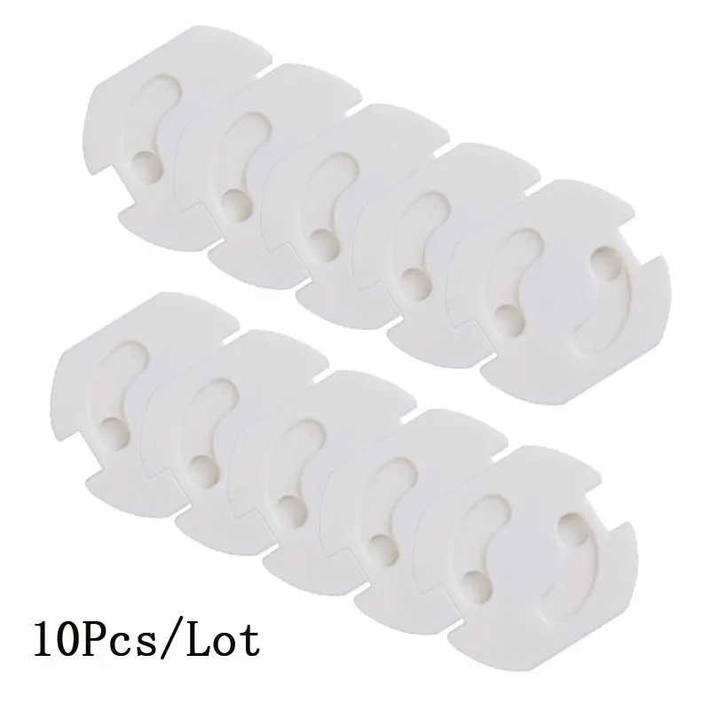 10Pcs 10 шт./лот, 2 отверстия, стандарт ЕС, Детская безопасность, Вращающаяся крышка для детей, для ребенка, cache Prise, электротехническая защита, штепсельная вилка - Цвет: 10Pcs
