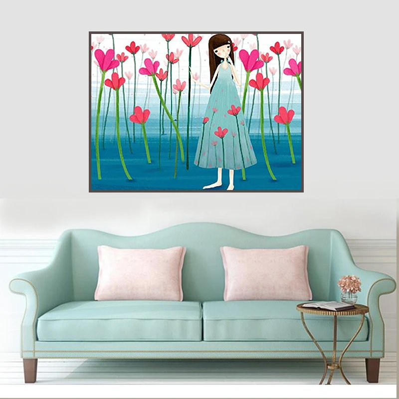 Paintng холст с каллиграфией окраска по номерам живопись DIY обрамленные фотографии