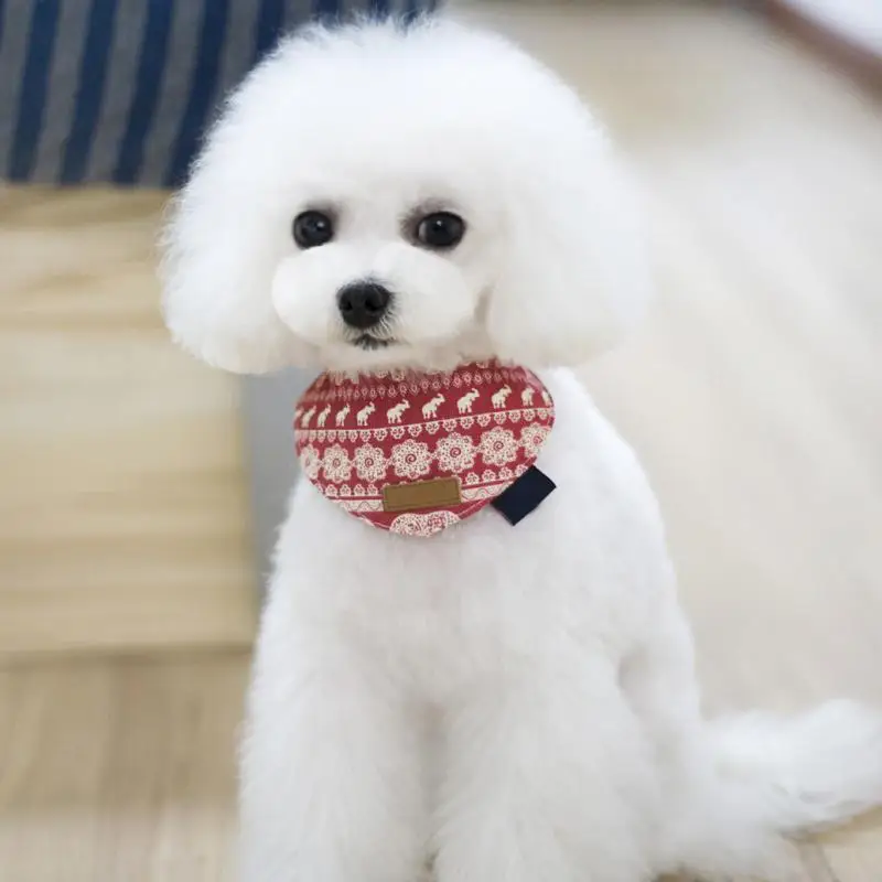 Ошейники Регулируемый собака кошка ошейники для щенков Шарф Пейсли шейный