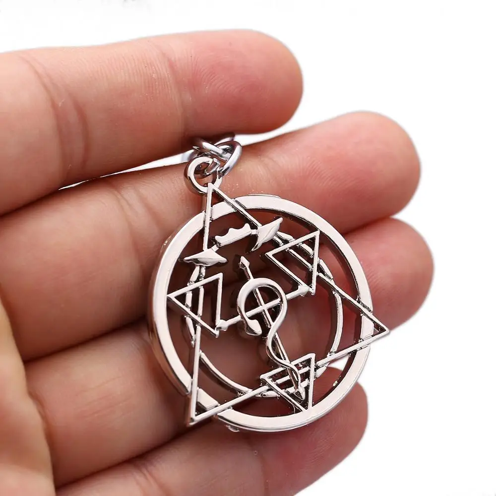 2019 The New style Fullmetal Alchemist magic array Pendants Key Chain Anime sleutelhanger Souvenir Gifts Ring | Украшения и