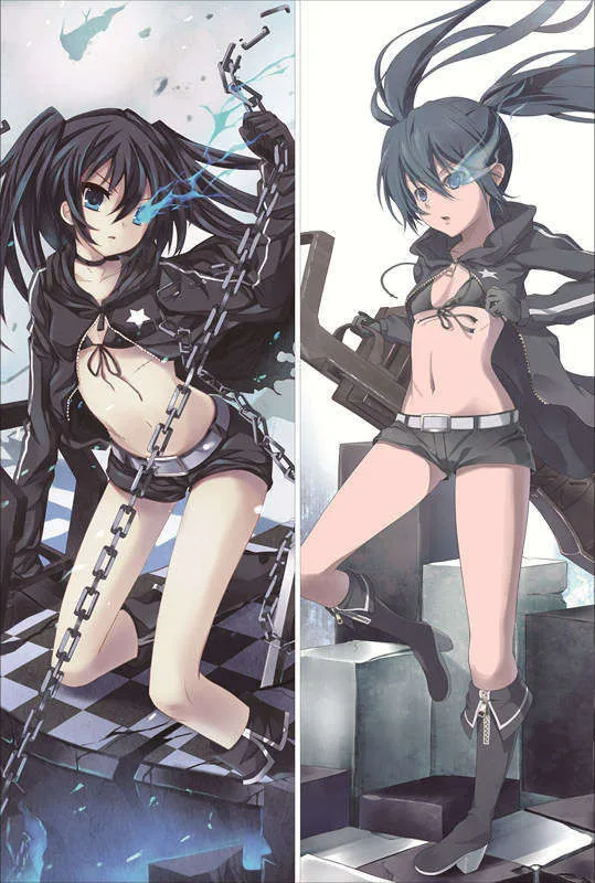 Наволочка Black rock shooter BRS аниме персонажи сексуальная девушка сила и мертвец мастер