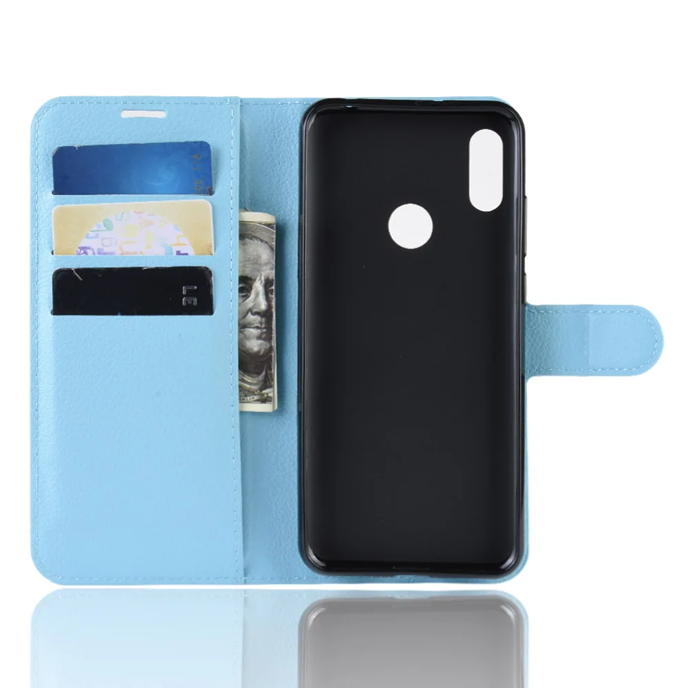 Litchi Grain Flip PU Leather Cover Case For Samsung Galaxy A20 A30 A50 Lychee Phone Bag | Мобильные телефоны и аксессуары