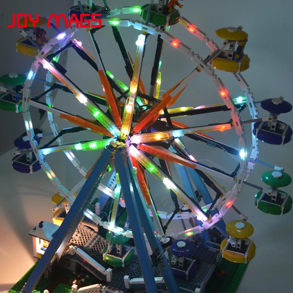 Комплект со светильник кой JOY MAGS для 10247 City Street колесо обозрения Совместимо с 15012