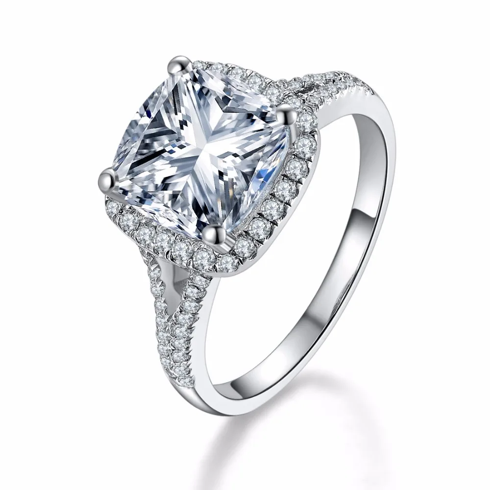 3CT T Брендовое обручальное кольцо NSCD синтетический бриллиант ювелирное изделие