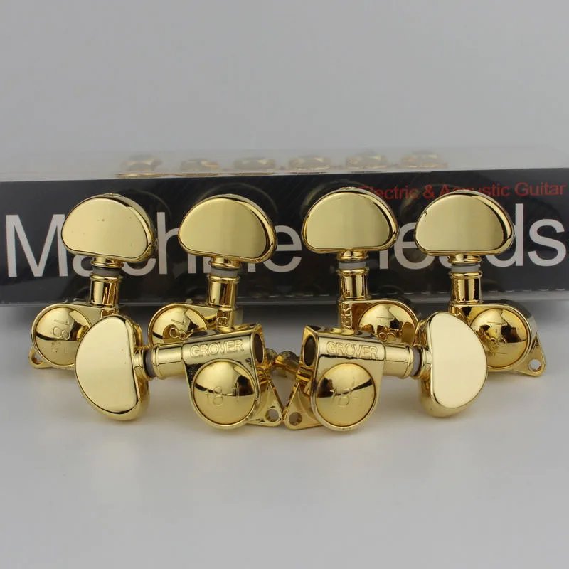 Колышки для струйной головки электрогитары Grover 3R3L Gold 18 1 комплект|Детали и