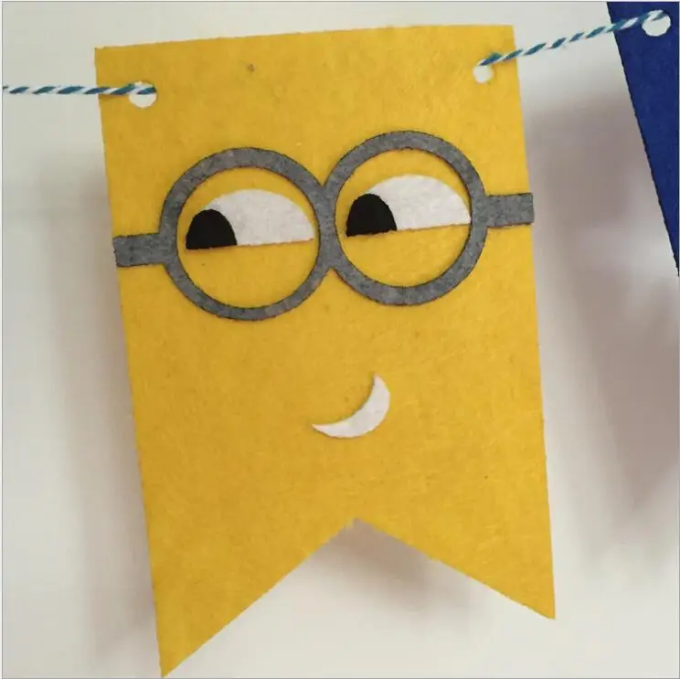 Вечерние гирлянды с изображением миньонов флаги баннеры украшения для детского