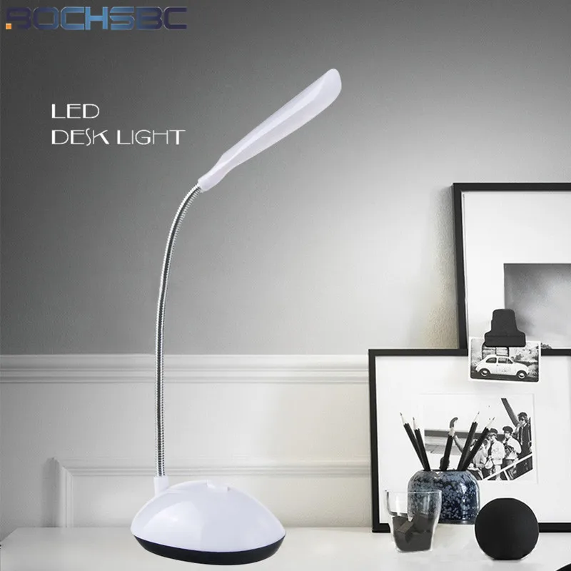 BOCHSBC LED Desk Lights Eye Protection Reading Night Light 360 Degree Rotation Portable Mini Book Study Bedroom Table Lamp | Лампы и