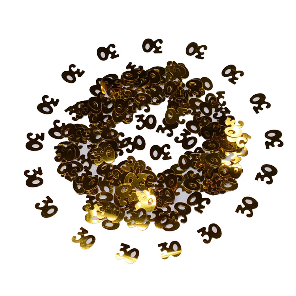 60g Happy Birthday Confetti Gold Digitals 16 18 30 40 50 60 Party Table Scatter Sprinkle Decorations | Дом и сад