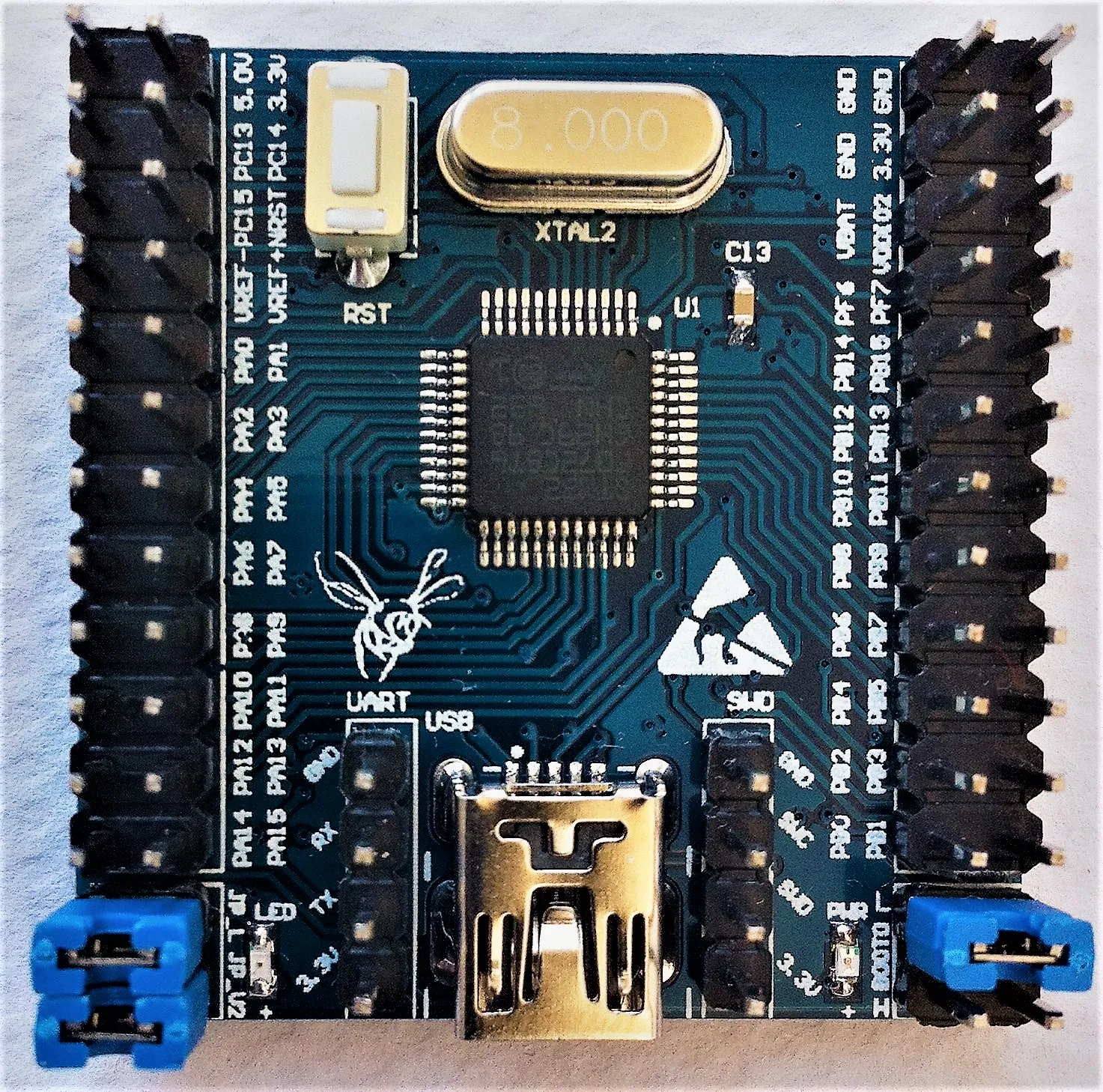 Системная плата STM32F072C8T6 минимальная системная STM32F072 мини плата|Запчасти для