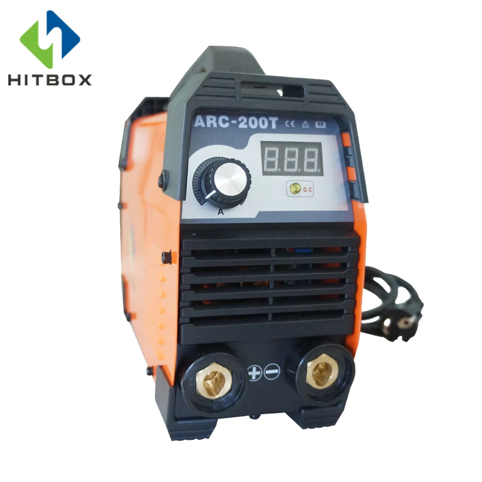 HITBOX для дуговой сварки под флюсом 220V DC MMA ARC200 200A IGBT DC инвертор сварочный аппарат для начинающих выбор 3 кг Портативный сварщик VRD защиты