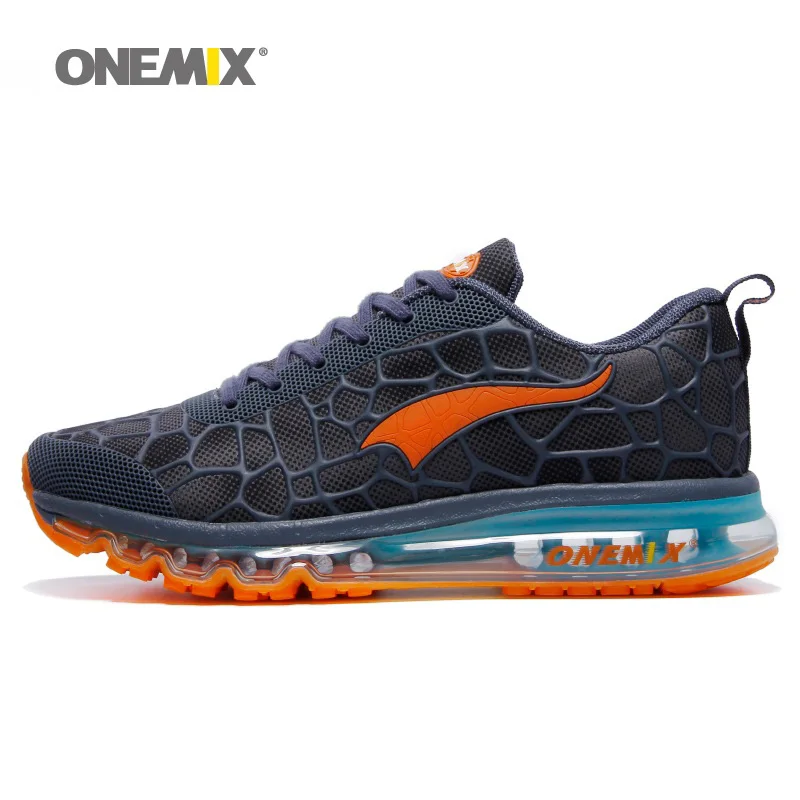 Blue Orange 1096M ONEMIX/Мужская обувь для бега; Сезон Зима; KPU; с сетчатой подошвой; с воздушной подошвой; дизайнерские спортивные кроссовки; спортивная обувь для молодых женщин; Прогулочные кроссовки - Цвет: Blue Orange 1096M