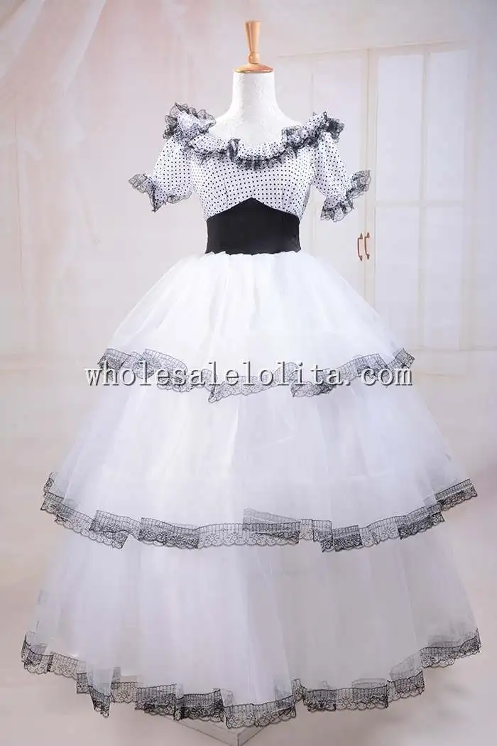 Новые шелковые короткие доставка Южная Белль костюм викторианское платье на