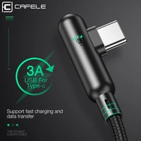 cafele usb type c cable for xiaomi 9 redmi note 7 3a fast charging usb c charger cable for huawei p20 30 samsung s10 9 data sync