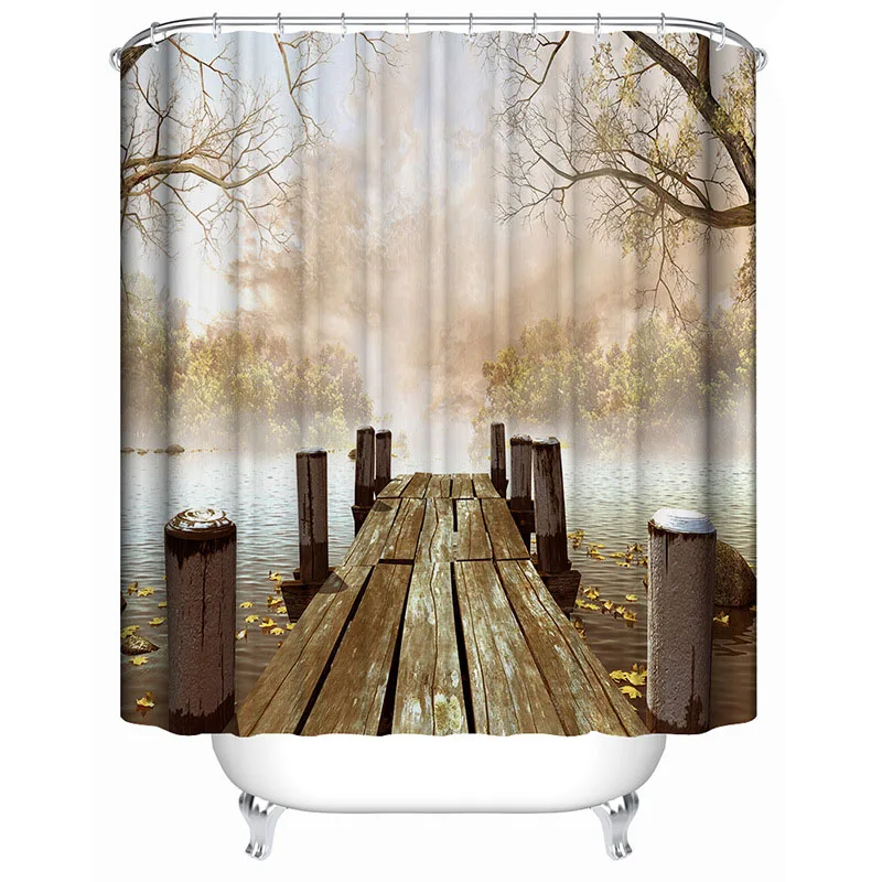 Лидер продаж дерево домашний художественный Рисунок картины 3D узор занавеска