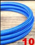 deep blue color 2 м, 3 м, 5 м или 10 м/лот VDE сертифицированный 2 ядра круглый текстильный Электрический провод цветной плетеный провод тканевый кабель винтажная лампа шнур питания - Цвет: deep blue color