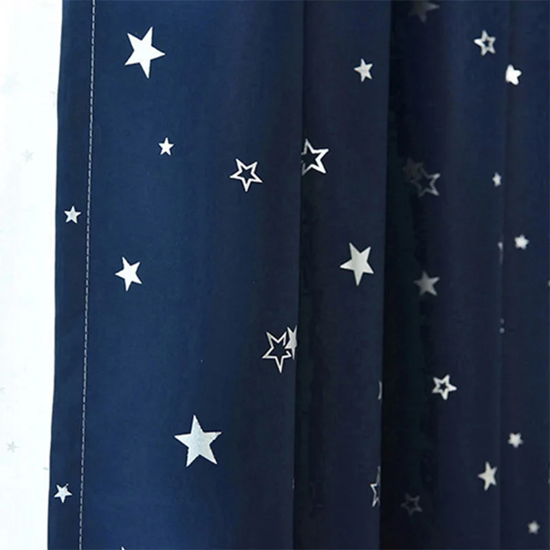 Color 7 Cloth Блестящие звезды детская ткань шторы для детей мальчик девочка спальня гостиная синий/розовый ночные шторы на заказ драпировка wp123#30 - Цвет: Color 7 Cloth