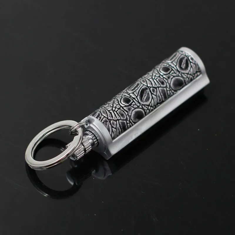 Мини-зажигалка для масла, красный, золотой, кожаный фонарь, керосин, зажигалка, Постоянный Миллион спичек, зажигалки, сигареты, брелок для ключей