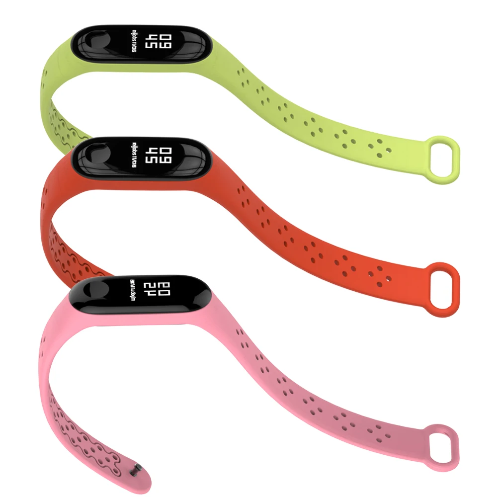Ремешок силиконовый для Mi Band 4 спортивный браслет смарт-часов Xiaomi 3 | Наручные часы